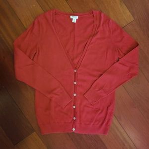 Like New Red Old Navy Buttom Down Cardigan